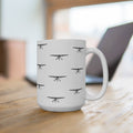 15oz Airplane Mug — Travel Coffee Cup for Pilots & Aviation Lovers