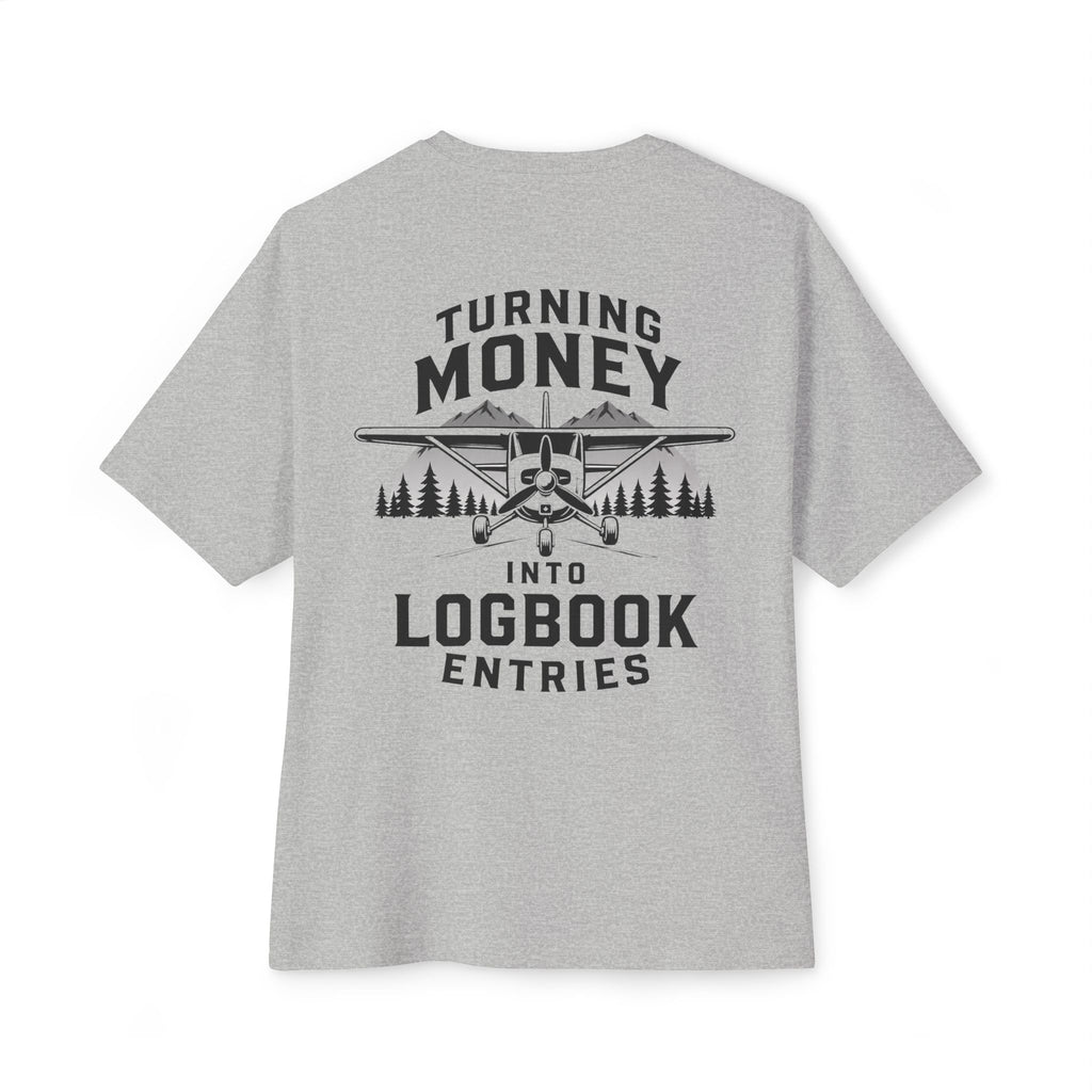 Turning Money Into Logbook Entries T-Shirt | Pilot Aviation Shirt