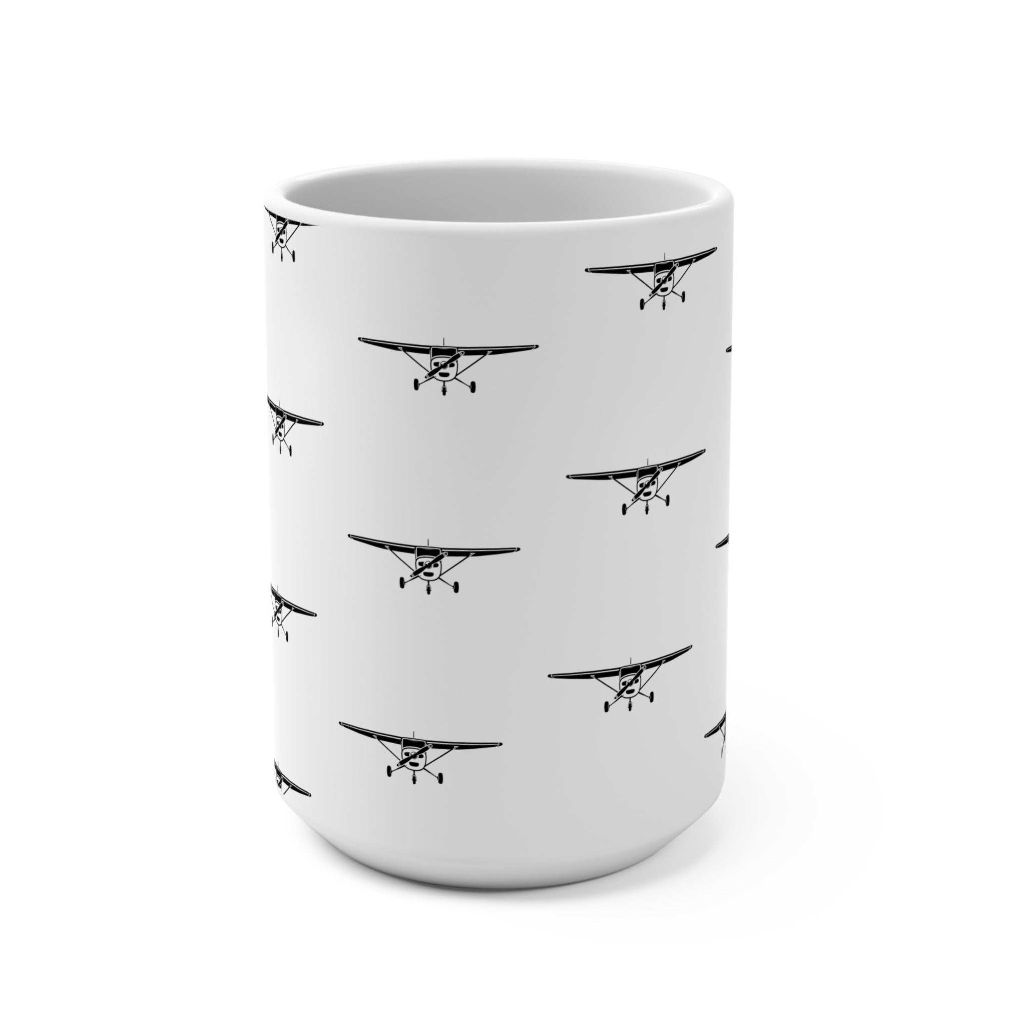 15oz Airplane Mug — Travel Coffee Cup for Pilots & Aviation Lovers